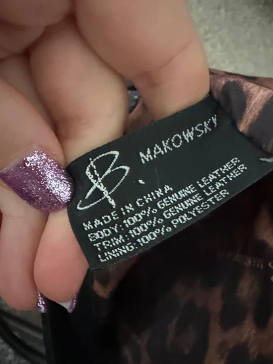 B. Makowsky Black 100% Genuine Leather Hobo Bag (retail $368) - Picture 12 of 13